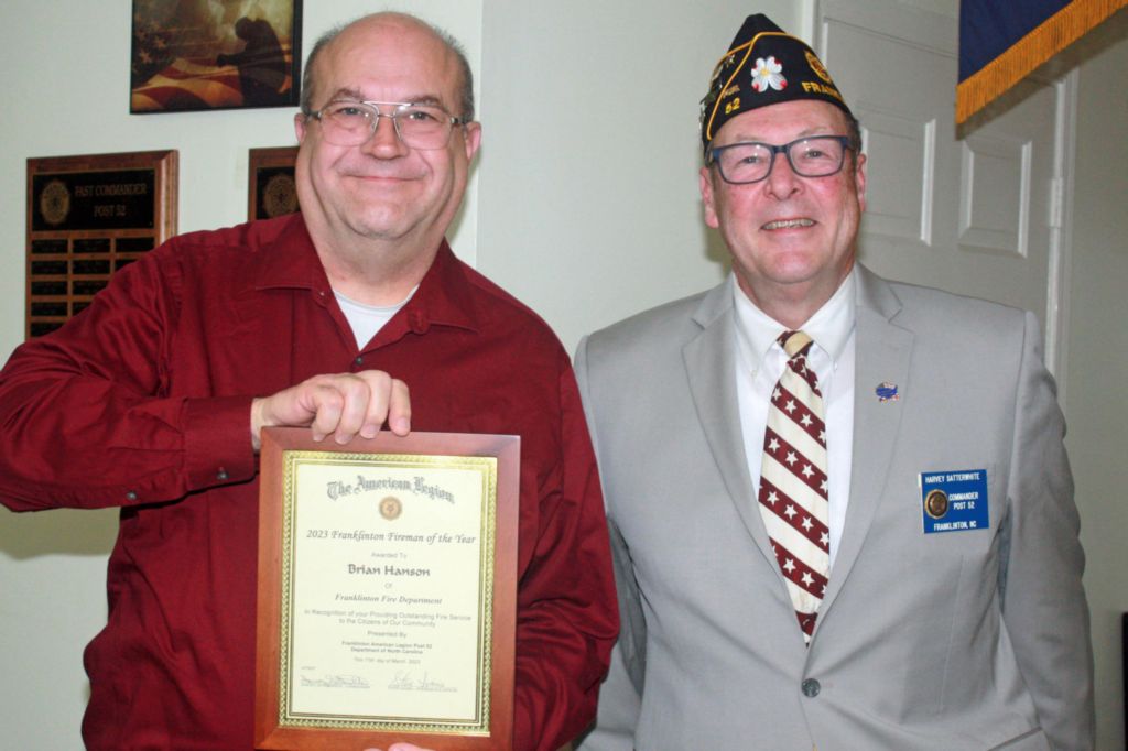 photo of Fireman Certificate recipient