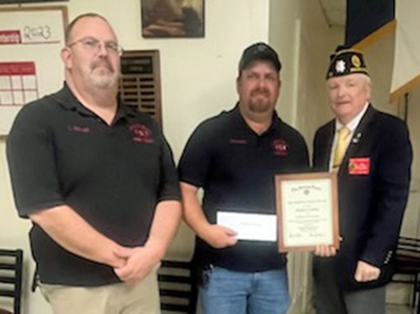 photo of Fireman Certificate recipient