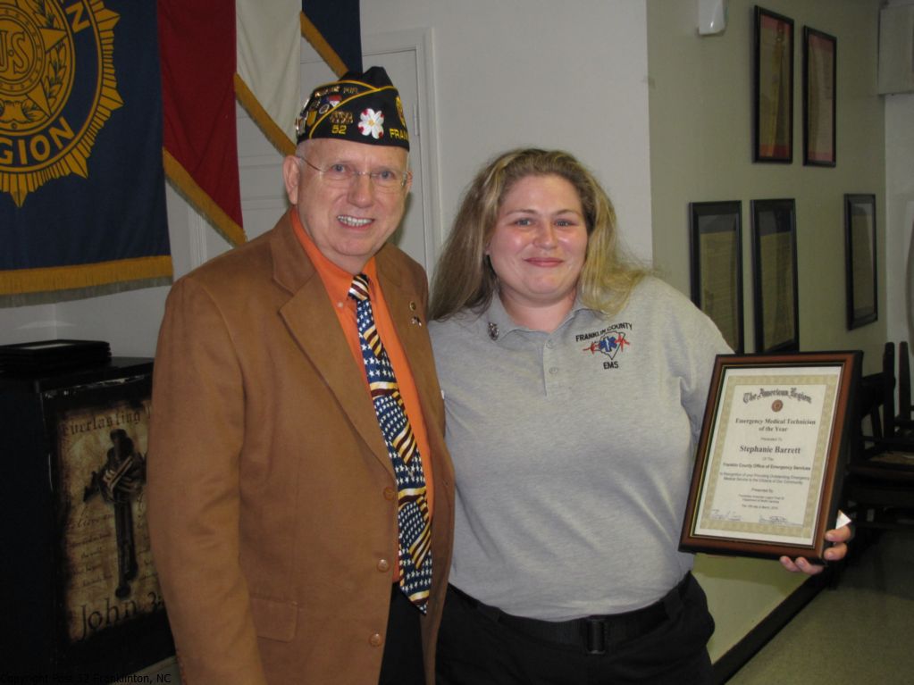 photo of Emergency Medical Services Certificate recipient